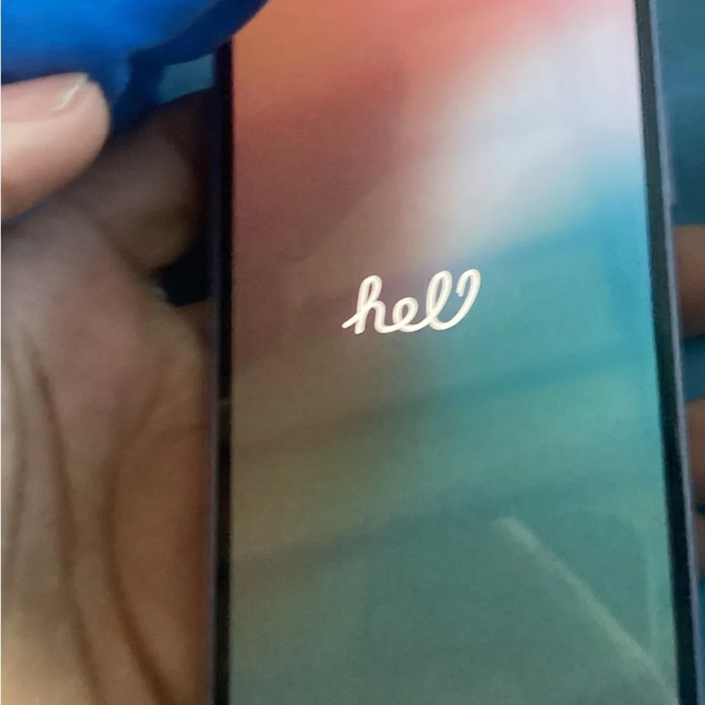Apple iPhone in Soft purple with Gold Logo